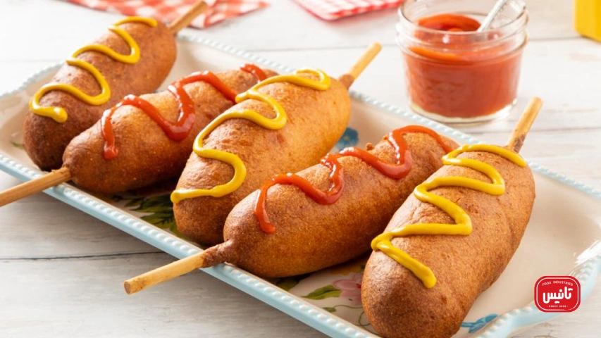 طرز تهیه کورن داگ پنیری سوخاری