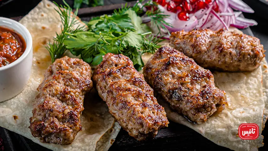 کباب تابه ای گوشت و سویا