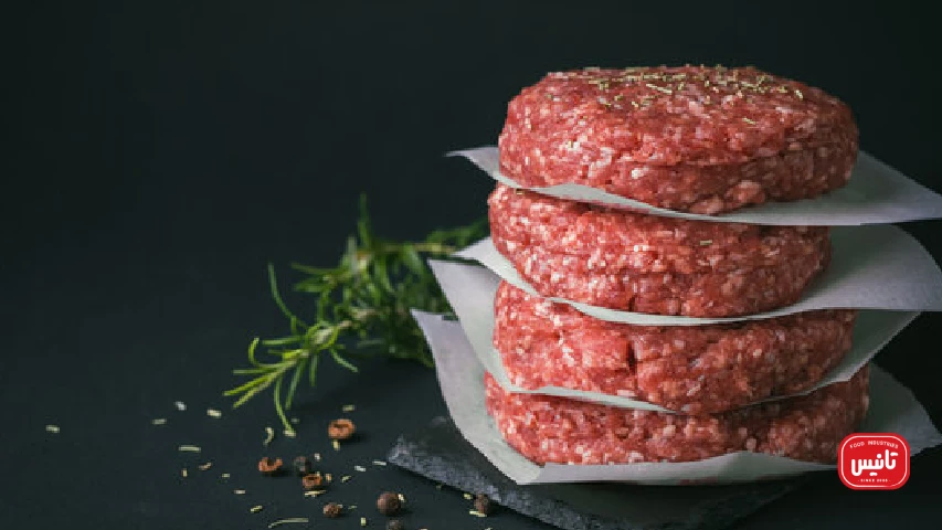 تست کیفیت همبرگر قبل از پخت