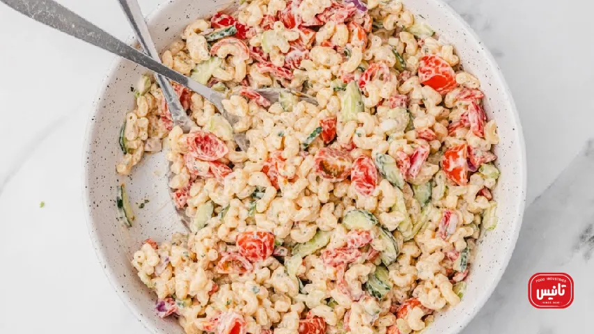 سالاد ماکارونی ساده و خوشمزه