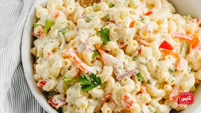 ترکیبات سالاد ماکارونی با کالباس