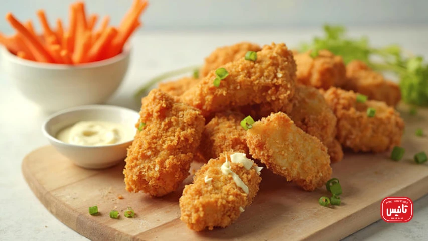 تزیین ناگت مرغ برای تولد