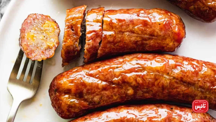 سوسیس پنیری برای پیتزا