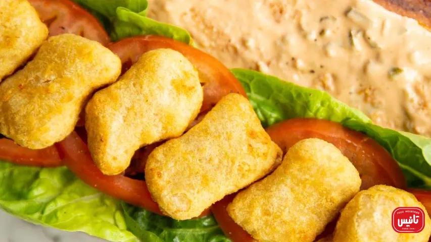 ساندویچ ناگت مرغ سوخاری