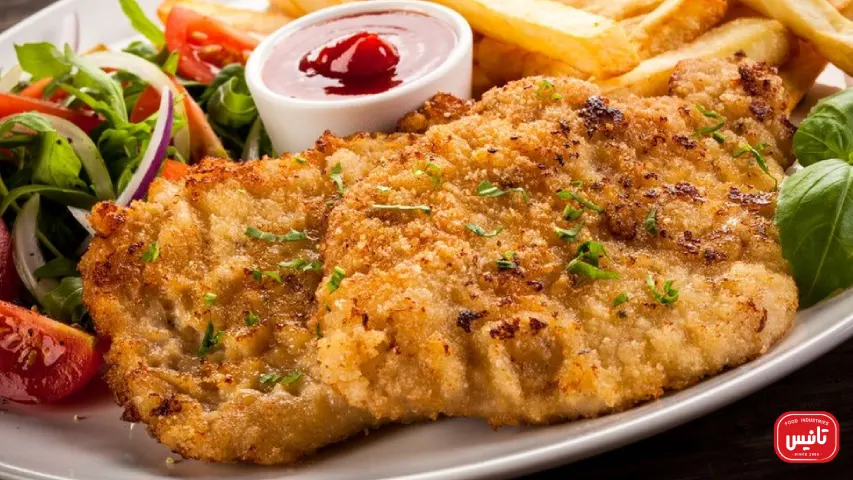 طرز پخت شنیسل بوقلمون