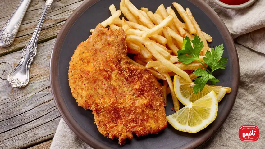 ارزش غذایی شنیسل مرغ