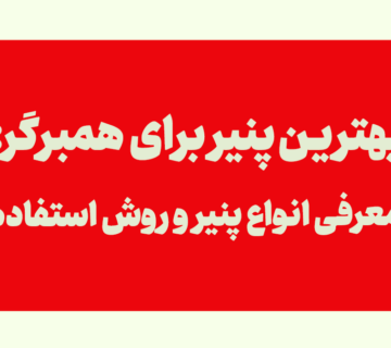 بهترین پنیر برای همبرگر