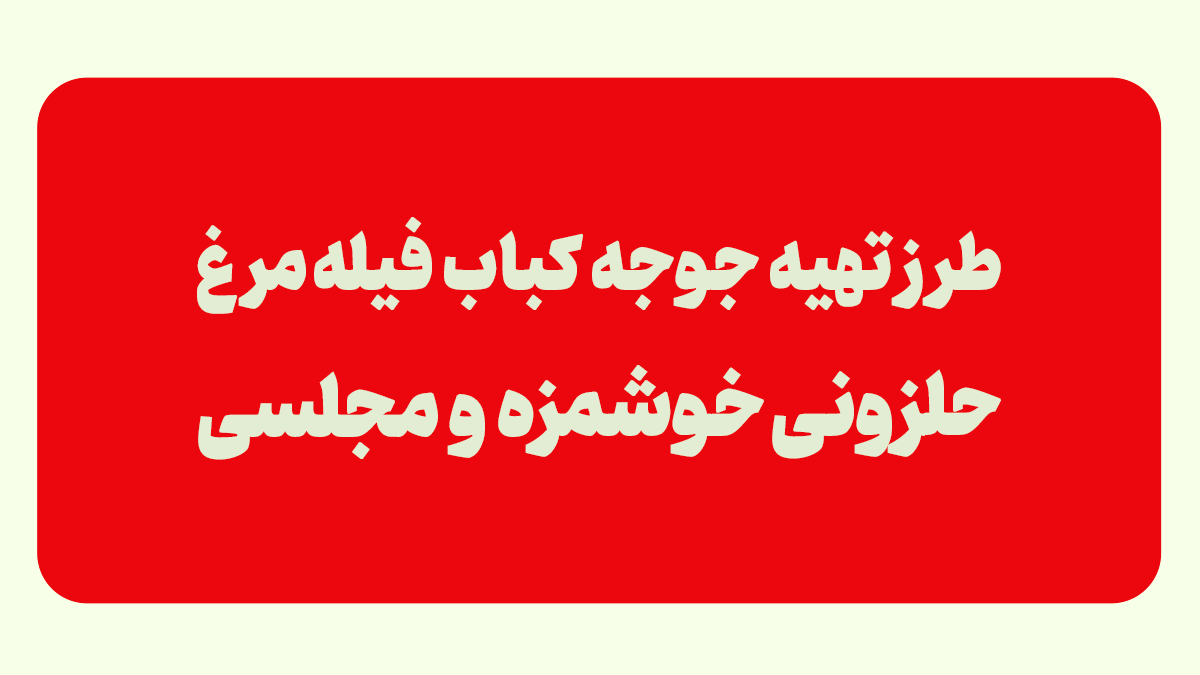 طرز تهیه فیله مرغ حلزونی