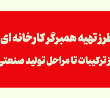 طرز تهیه همبرگر کارخانه ای