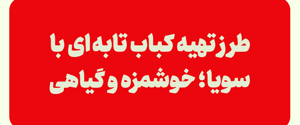 کباب تابه ای با سویا