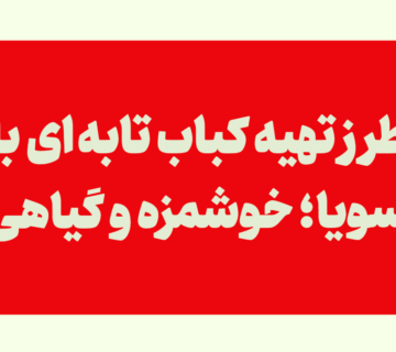 کباب تابه ای با سویا