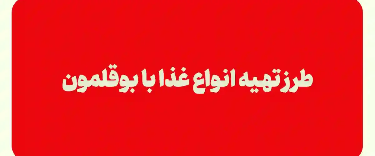 انواع غذا با بوقلمون