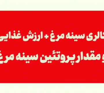 كالری سینه مرغ