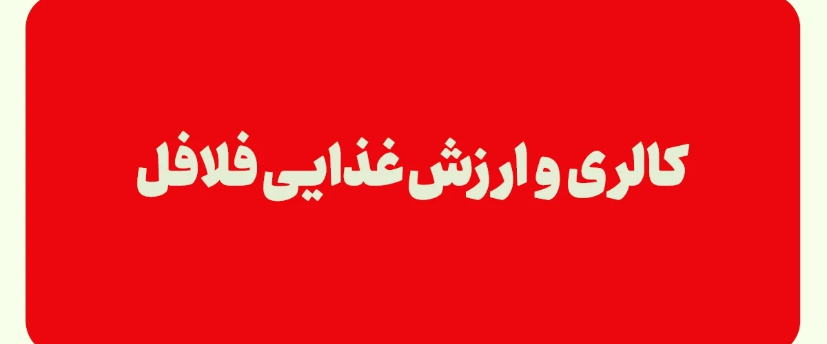 کالری فلافل