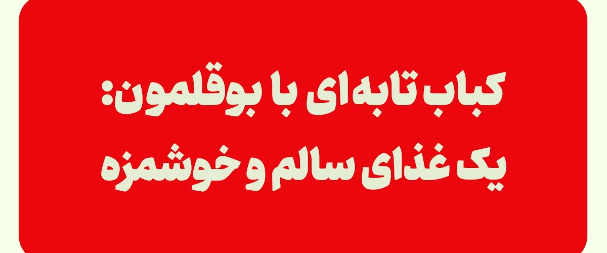 کباب تابه ای با بوقلمون