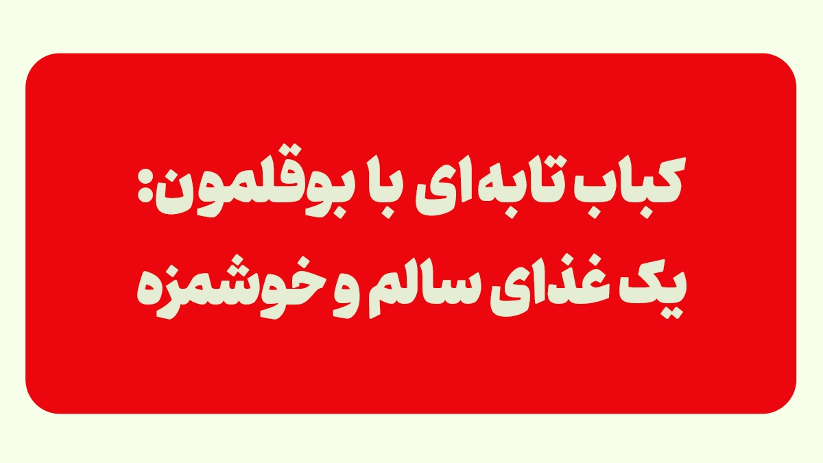 کباب تابه ای با بوقلمون